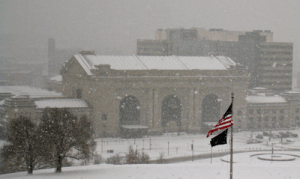 Snowing in Kansas City