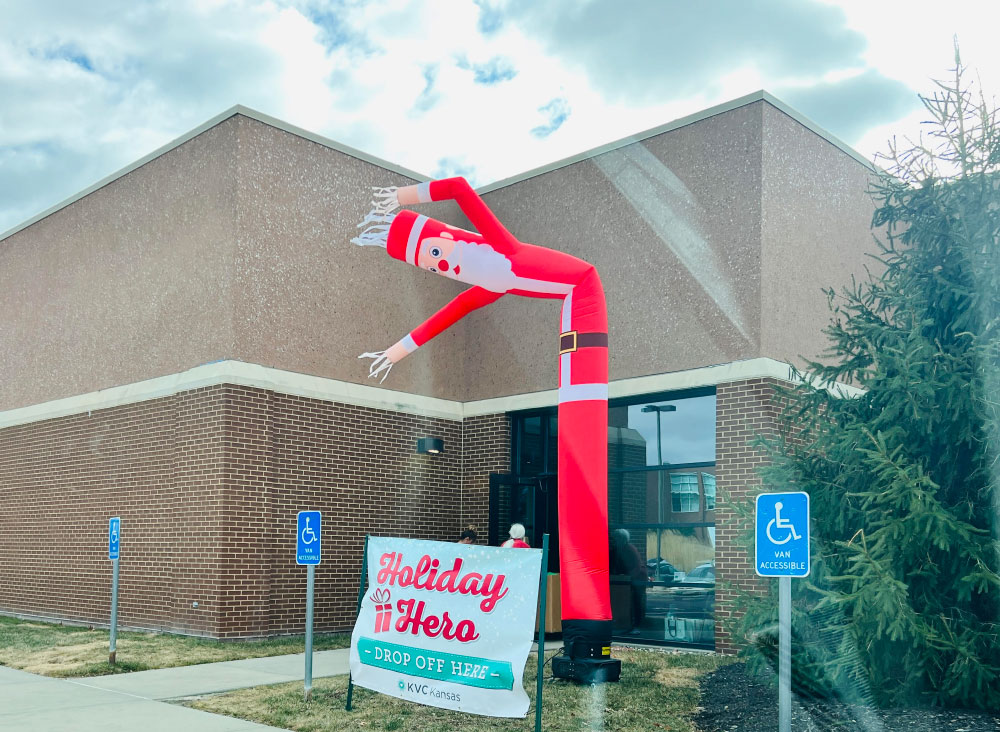 Every year, we join KVC in their Holiday Heroes Program to adopt children in the foster system for gifts.