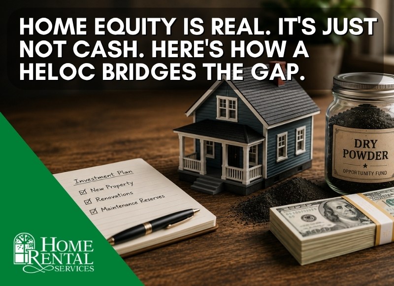 Home Equity Is Real. It's Just Not Cash. Here's How a HELOC Bridges the Gap.